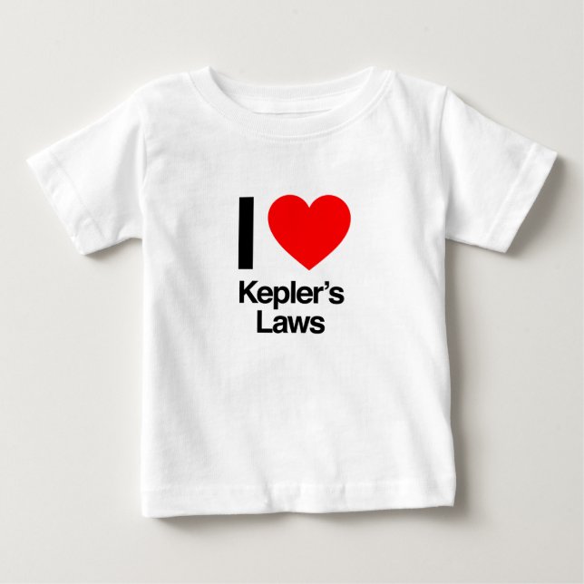 Camiseta De Bebé me encantan las leyes keplers (Anverso)
