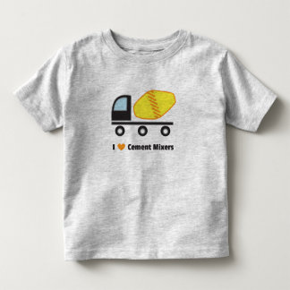 Camiseta De Bebé Me encantan las mezcladoras de cemento
