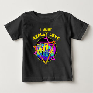 Camiseta De Bebé me encantan los 80