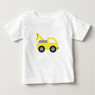 Camiseta De Bebé Me encantan los camiones, el vehículo amarillo par
