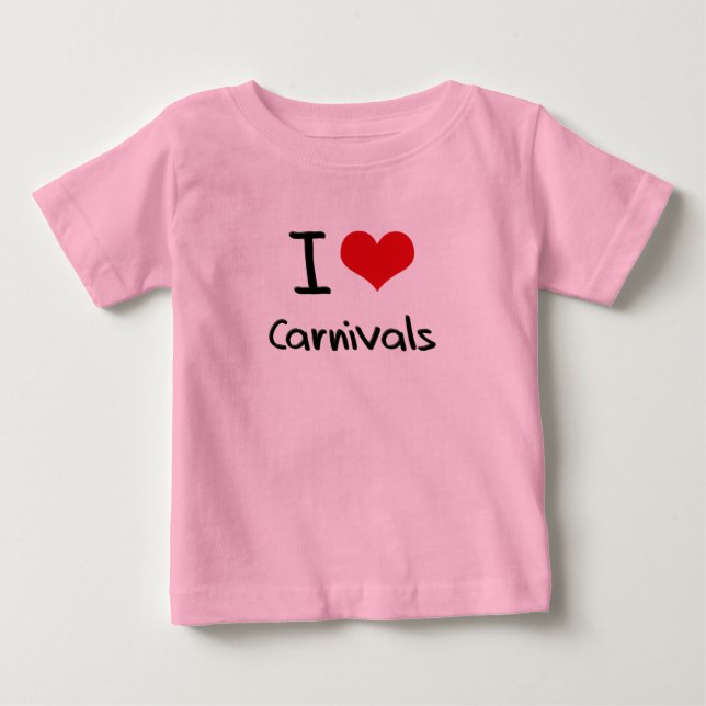 Camiseta De Bebé Me encantan los carnavales (Anverso)