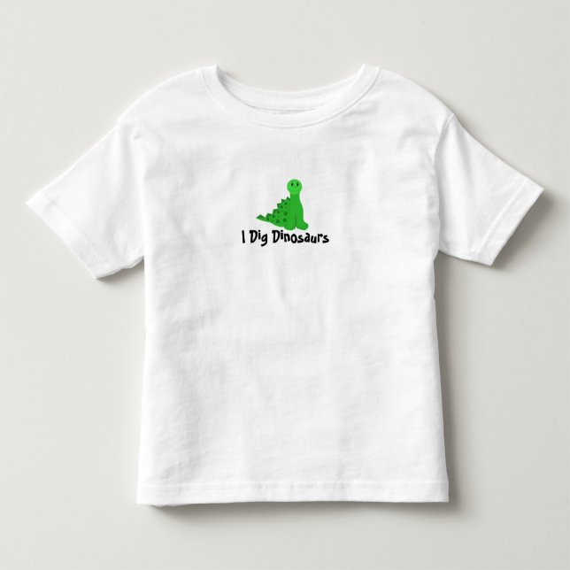 Camiseta De Bebé Me Encantan los Dinosaurios (Anverso)