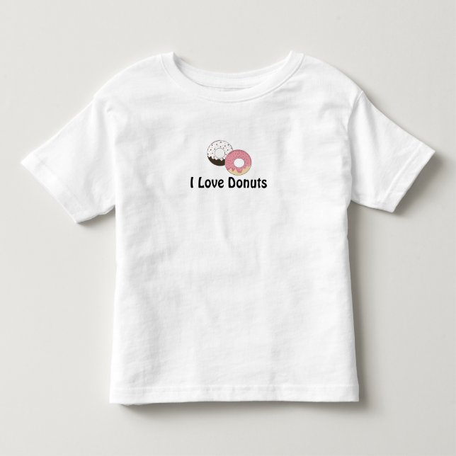 Camiseta De Bebé Me encantan los donuts (Anverso)