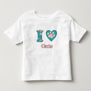 Camiseta De Bebé Me encantan los gatos