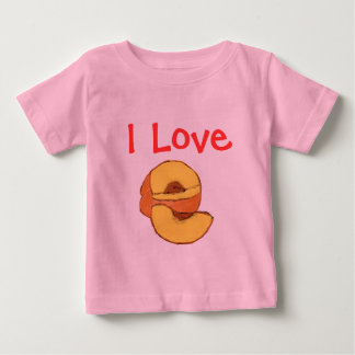 Camiseta De Bebé Me encantan los melocotones