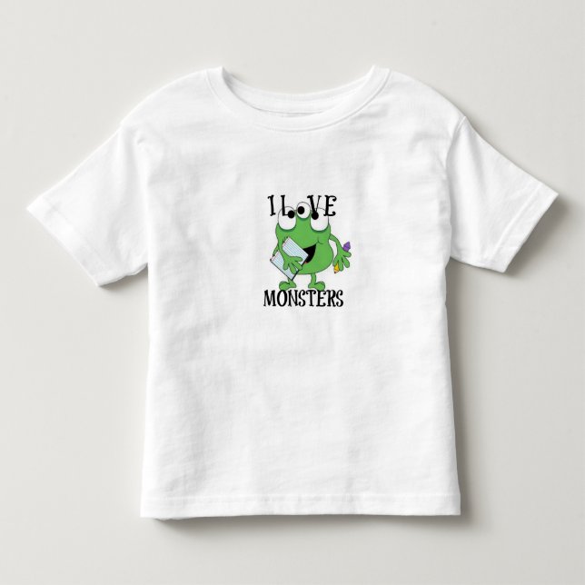 CAMISETA DE BEBÉ ME ENCANTAN LOS MONSTRUOS (Anverso)
