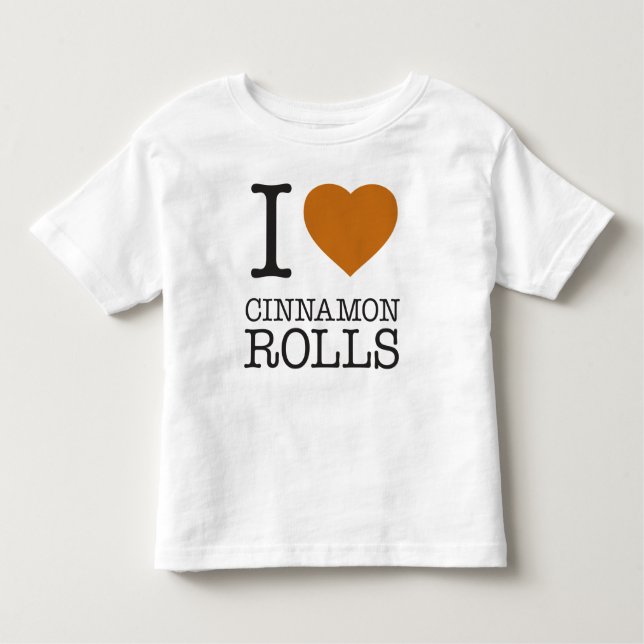 CAMISETA DE BEBÉ ME ENCANTAN LOS ROLLOS DE CINNAMON (Anverso)
