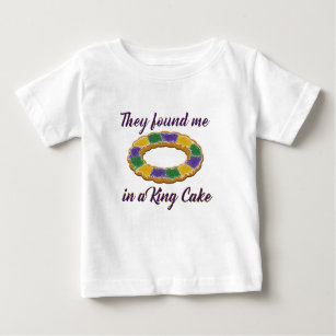 Camiseta De Bebé Me encontraron en un rey Cake