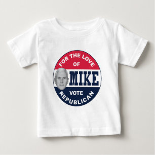 CAMISETA DE BEBÉ ME GUSTA MIKE-BUTTON-REPUBLICAN