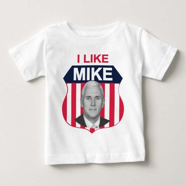 Camiseta De Bebé Me Gusta Mike Shield (Anverso)