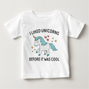 Camiseta De Bebé Me Gustaban Los Unicornios