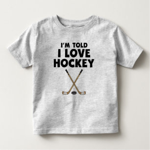 Camiseta De Bebé Me han dicho que amo el hockey