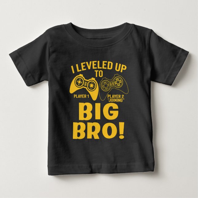Camiseta De Bebé Me Levanté A Big Bro (Anverso)