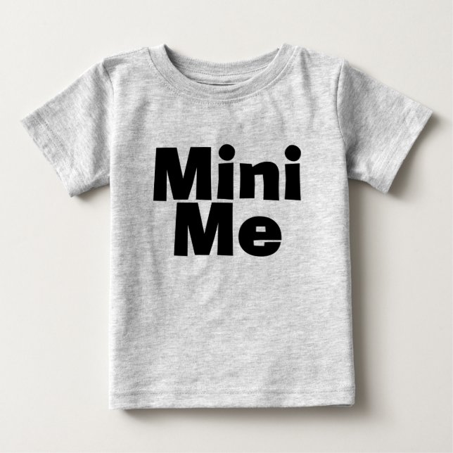 Camiseta De Bebé Me/Mini Me Coincide Padre/Hijo Madre/Hija (Anverso)