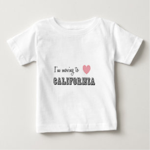 Camiseta De Bebé Me mudo a California