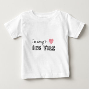 Camiseta De Bebé Me mudo a Nueva York