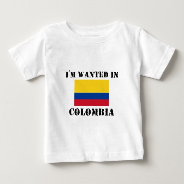 Camiseta De Bebé Me quieren en Colombia (Anverso)
