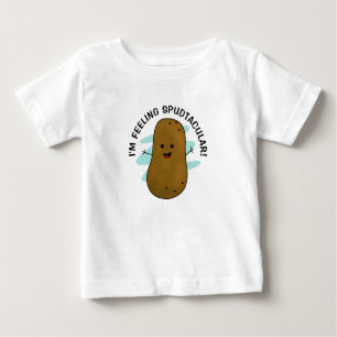 Camiseta De Bebé Me siento Spudtacular Potato Baby T-Shirt