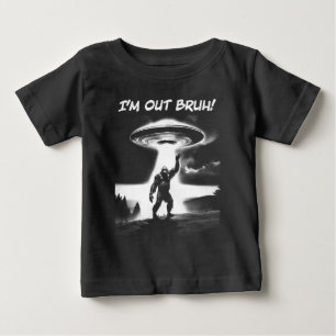 Camiseta De Bebé ¡Me voy, hermano! Bigfoot OVNI para artículos más