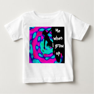 Camiseta De Bebé me when I grow up