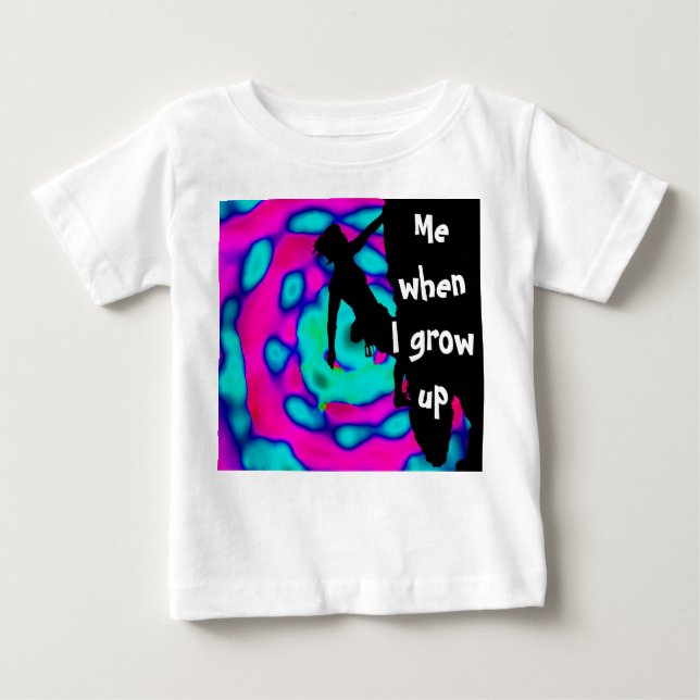 Camiseta De Bebé me when I grow up (Anverso)