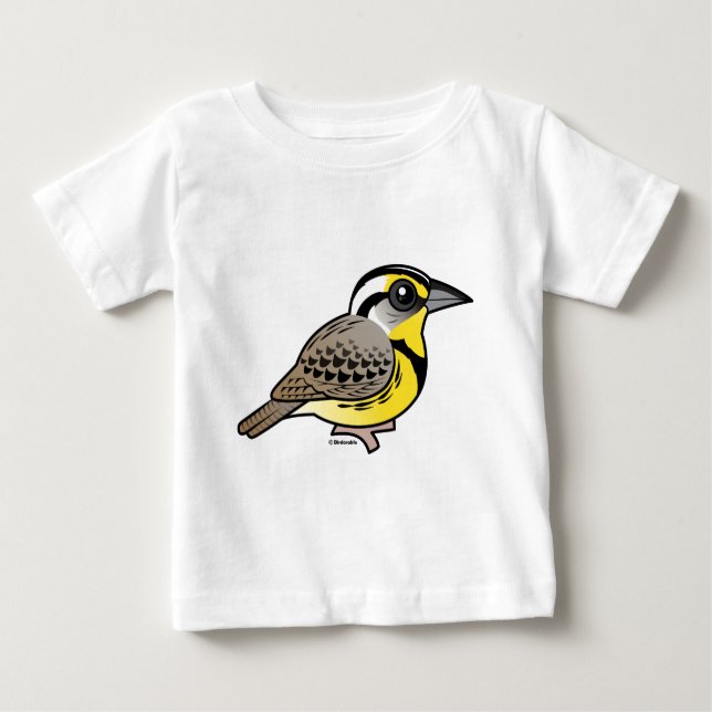 Camiseta De Bebé Meadowlark Occidental (Anverso)