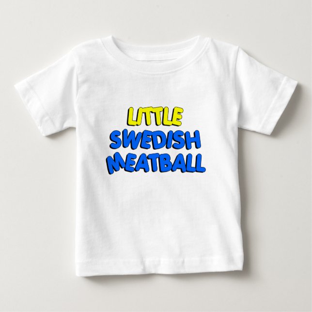 Camiseta De Bebé Meatball de Suecia (Anverso)