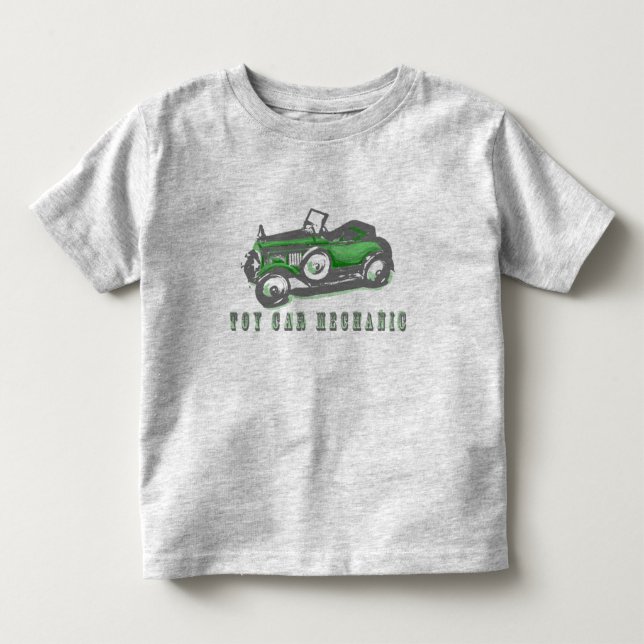 Camiseta De Bebé Mecánico de coches de juguete (Anverso)