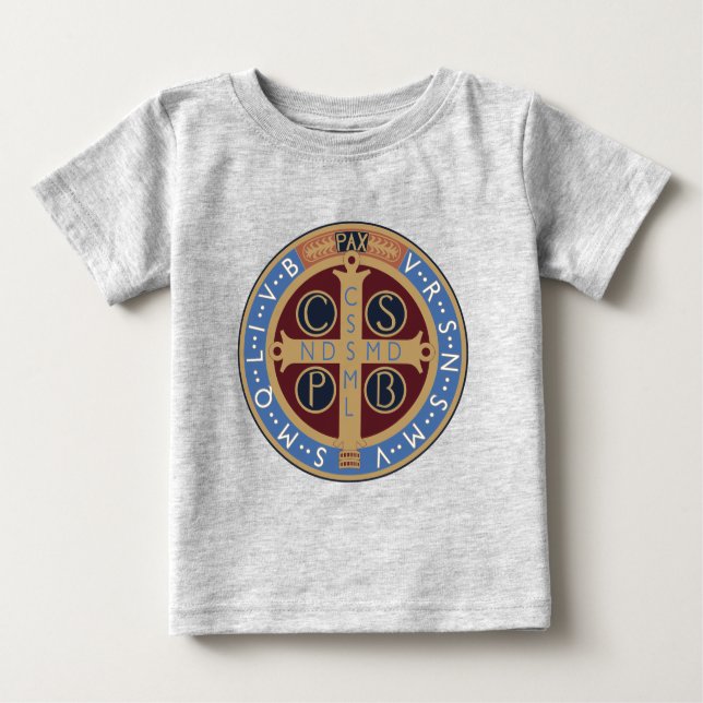 Camiseta De Bebé Medalla de San Benedicto (Anverso)
