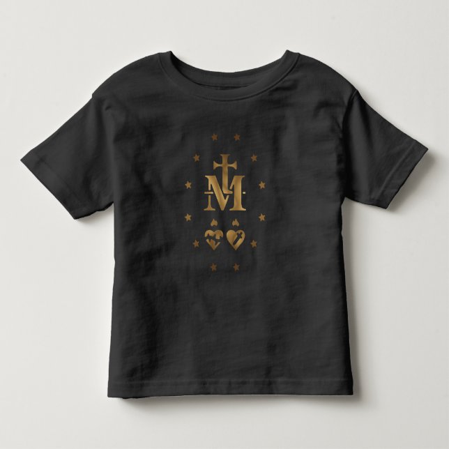 Camiseta De Bebé Medalla milagrosa, Medalla de Nuestra Señora de la (Anverso)