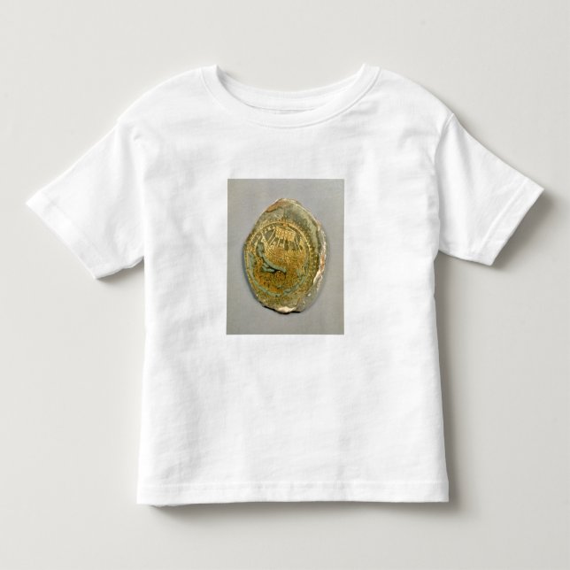 Camiseta De Bebé Medallón que representa Jonah y la ballena, (Anverso)