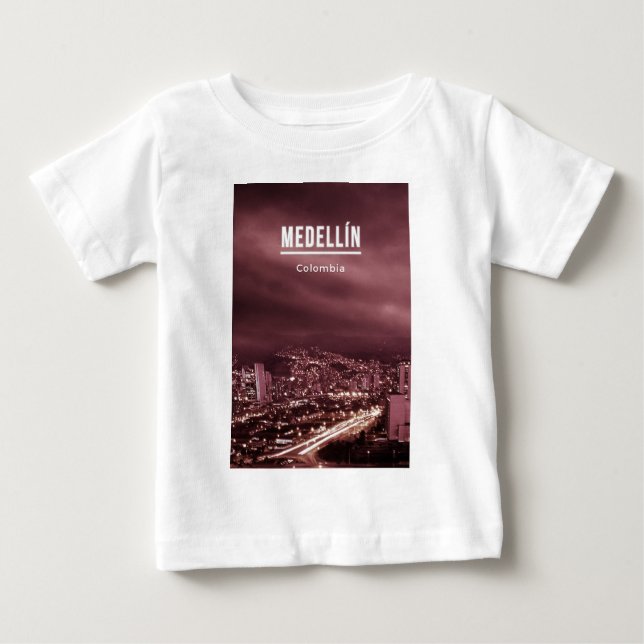 Camiseta De Bebé Medellin Colombia (Anverso)