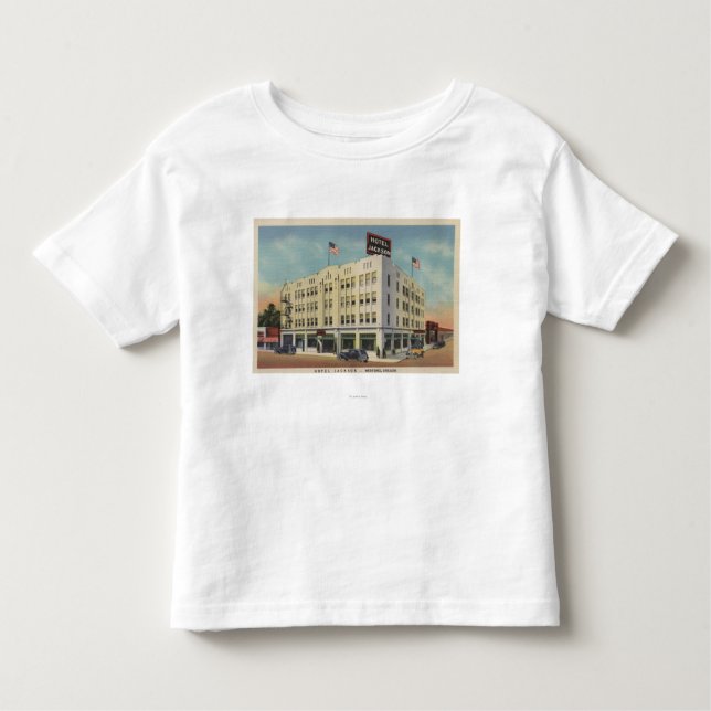 Camiseta De Bebé Medford, opinión de Oregon - Jackson del hotel con (Anverso)