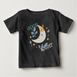 Camiseta De Bebé Media luna linda Buenas noches