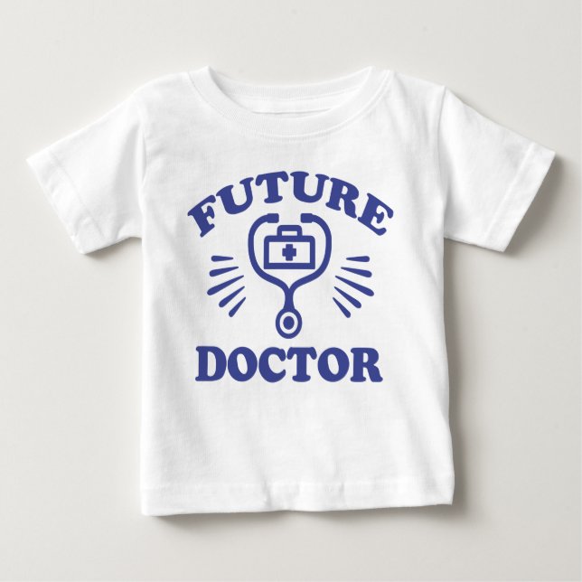 Camiseta De Bebé Médica futuro (Anverso)