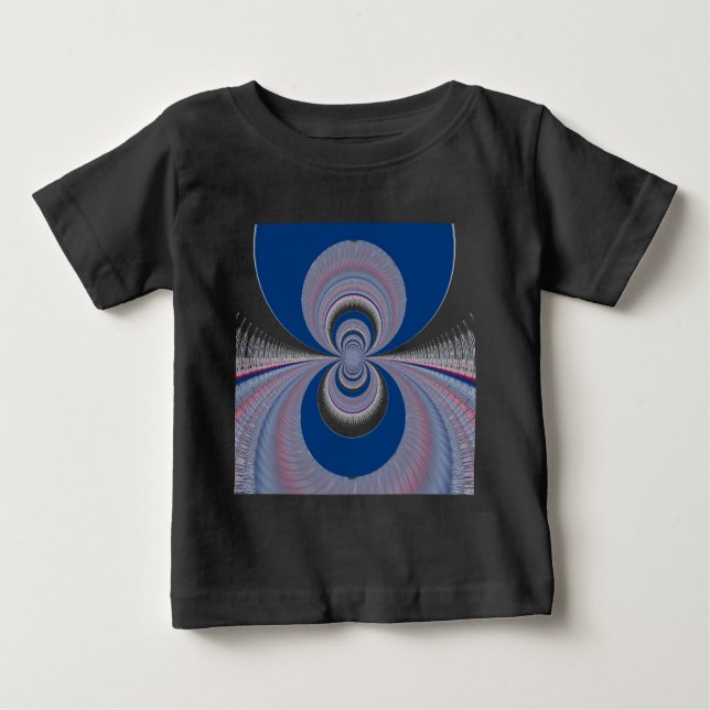 Camiseta De Bebé Medio azul (Anverso)