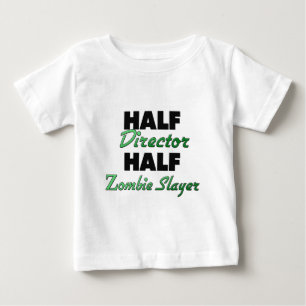 Camiseta De Bebé Medio director Half Zombie Slayer