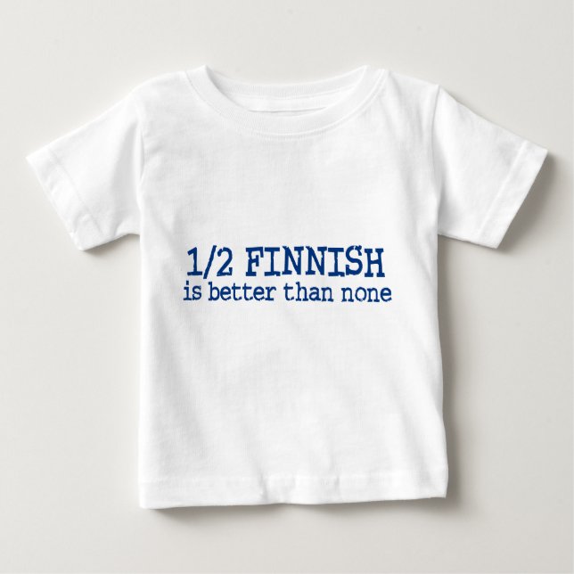 Camiseta De Bebé Medio finlandés (Anverso)