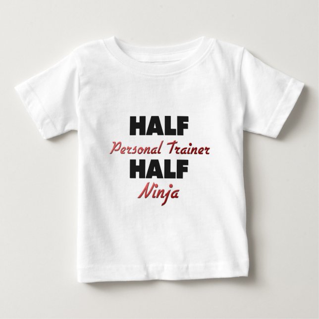 Camiseta De Bebé Medio instructor personal medio Ninja (Anverso)