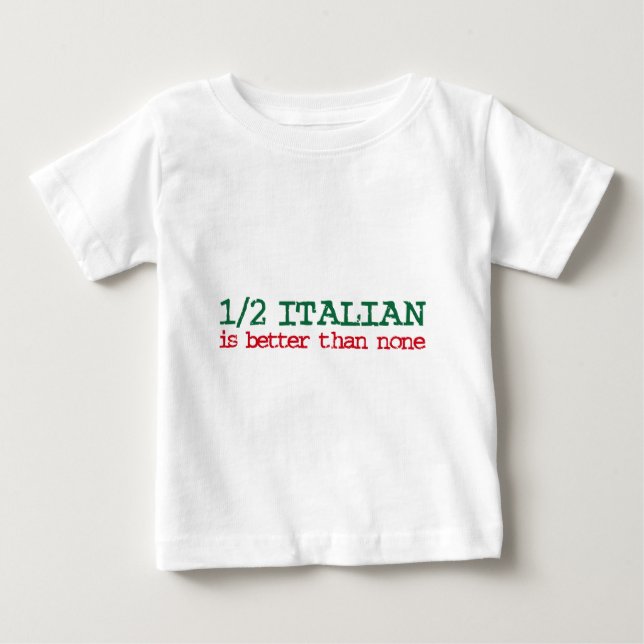 Camiseta De Bebé Medio italiano (Anverso)