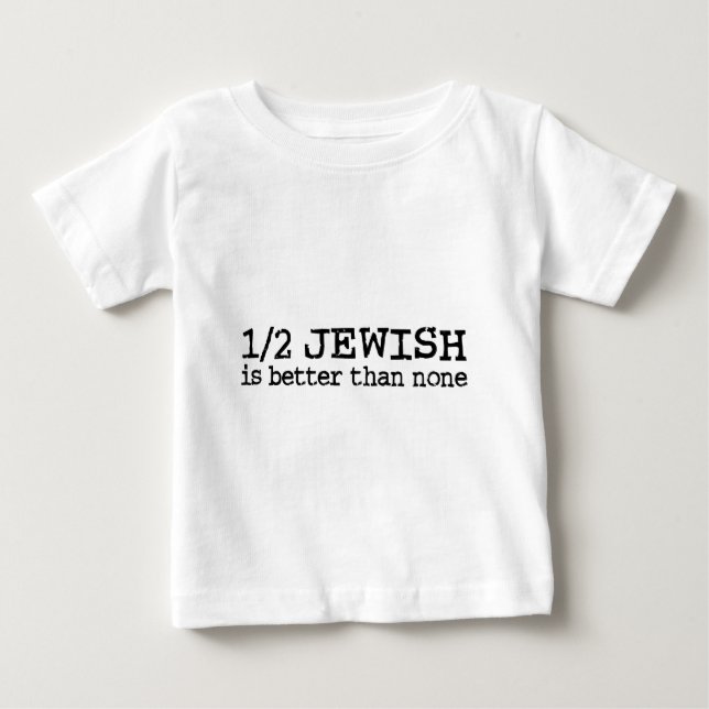 Camiseta De Bebé Medio judío (Anverso)