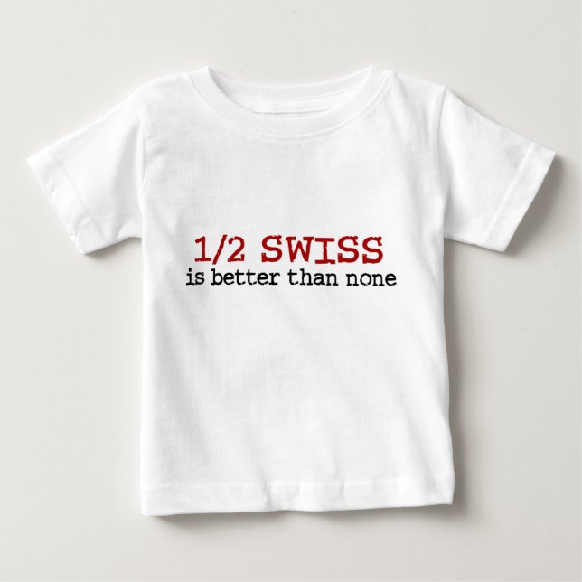 Camiseta De Bebé Medio suizo (Anverso)