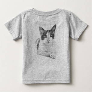 Camiseta De Bebé Medio tono de calico retro