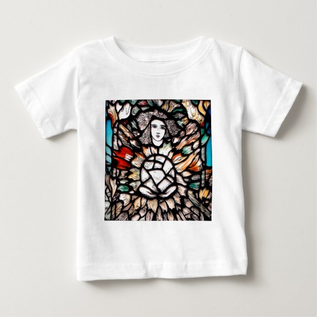 Camiseta De Bebé Meditación en colores (Anverso)