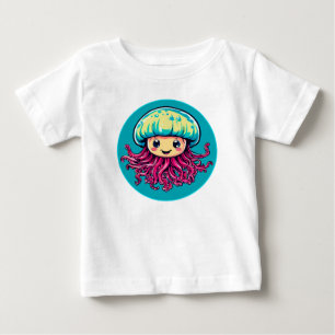 Camiseta De Bebé Medusa de dibujos animados