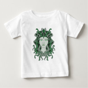 Camiseta De Bebé Medusa Gorgo Serpiente Gorgona Monstruo Mitología
