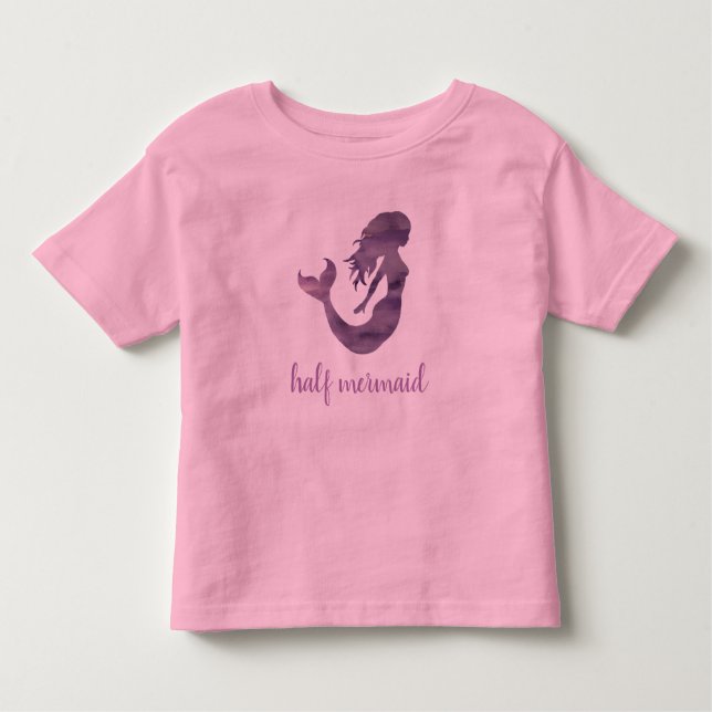 Camiseta De Bebé Medusa Morada Rosa (Anverso)