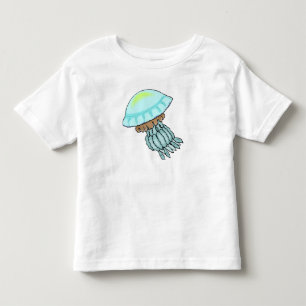 Camiseta De Bebé Medusas azules
