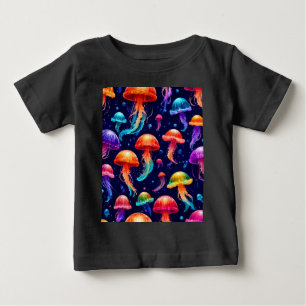 Camiseta De Bebé Medusas Coloridas