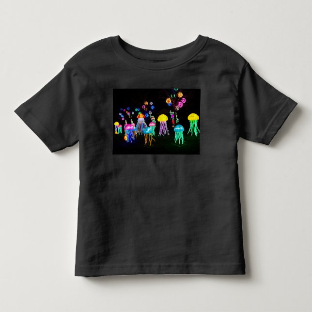 Camiseta De Bebé Medusas de Luces  (Anverso)